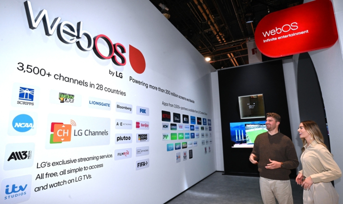LG Electronics' webOS zone at CES 2024