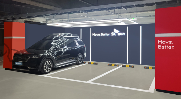 SK　Rent-a-Car's　pick-up　place　in　Homeplus'　Dongdaemun　outlet