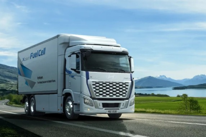 Hyundai　Motor's　XCIENT　fuel-cell　truck　(Screenshot　captured　from　Hyundai　Motor's　website) 