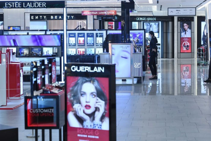A Shinsegae Duty Free store in Myeongdong, Seoul