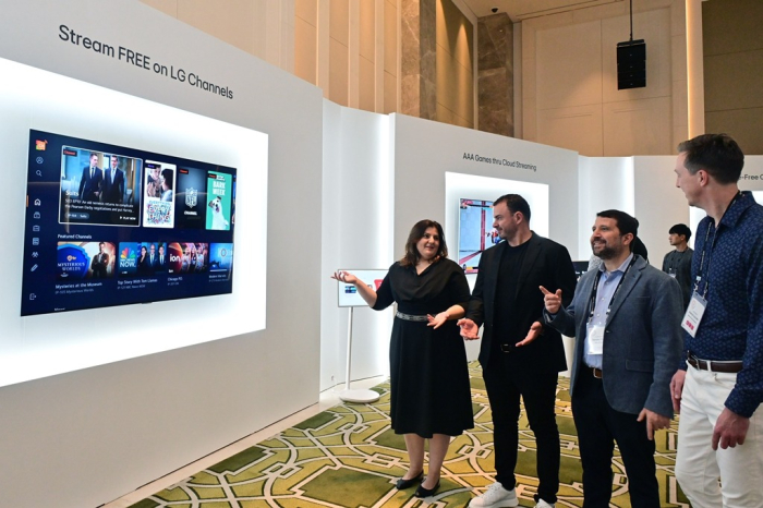 Guests at the webOS Summit 2024 experience webOS content on Sept. 27, 2024 (Courtesy of LG)