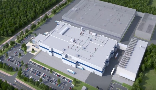 The　bird　view　of　Solus　Advanced　Materials'　copper　foil　plant　in　Canada