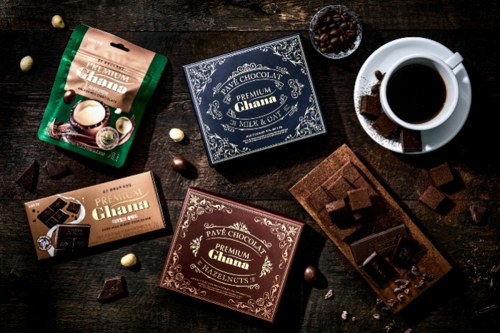 Lotte's signature chocolate bar Ghana Chocolate Premium (Courtesy of Lotte Wellfood)