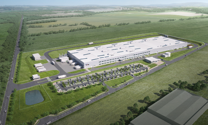 A　rendering　of　Hyundai　Mobis'　new　electrification　plant　in　Slovakia　(Courtesy　of　Hyundai　Mobis)