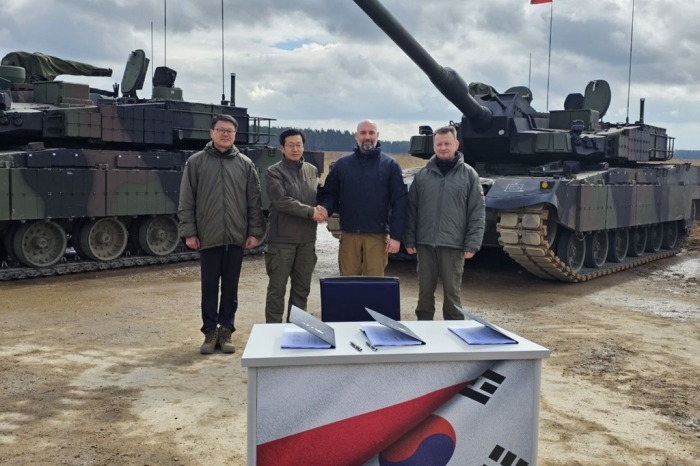 Hyundai Rotem signs a deal to export its K2 Black Panther battle tanks to Poland in March 2023