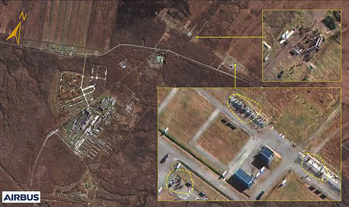 South Korea’s intelligence agency last week released a satellite image it said showed North Korean personnel gathered at a Russian training center. Photo: handout/Agence France-Presse/Getty Images