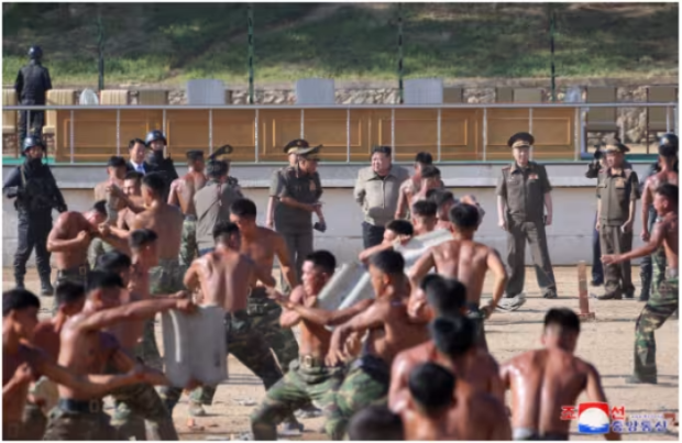North Korean leader Kim Jong Un oversaw special-forces training last month. Photo: South Korea’s National Intelligence Service