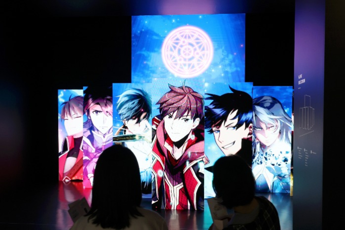 Kakao Entertainment's booth at the 2024 World Webtoon Festival in Seoul, September 2024 (Courtesy of Yonhap)