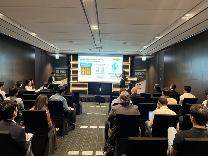A Korean startup's presentation at the PEN Ventures CIS event in Seoul