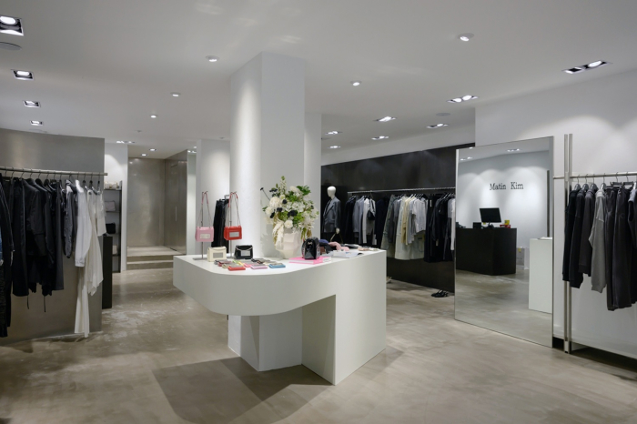 An interior view of a Matin Kim outlet in Hong Kong