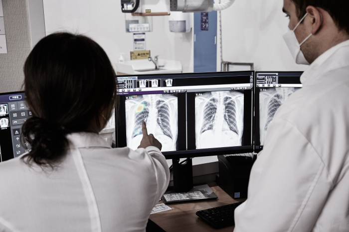 AI-based chest X-ray software developed by Lunit