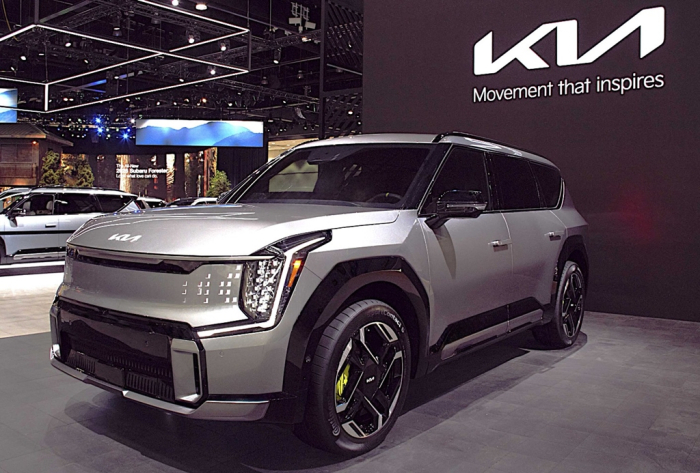 The Kia EV9 GT showcased at LA Auto Show 2024