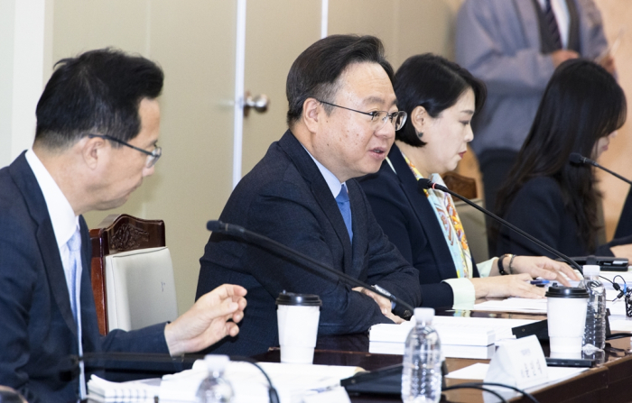 Health and Welfare Minister Cho Kyoo-hong (center) presides over an NPS fund management committee meeting on Nov. 22, 2024