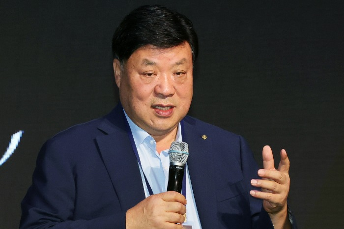 Celltrion founder and Chairman Seo Jung-jin speaks at Korea Investment Week 2024, hosted by the Korea Economic Daily, on Sept. 11, 2024