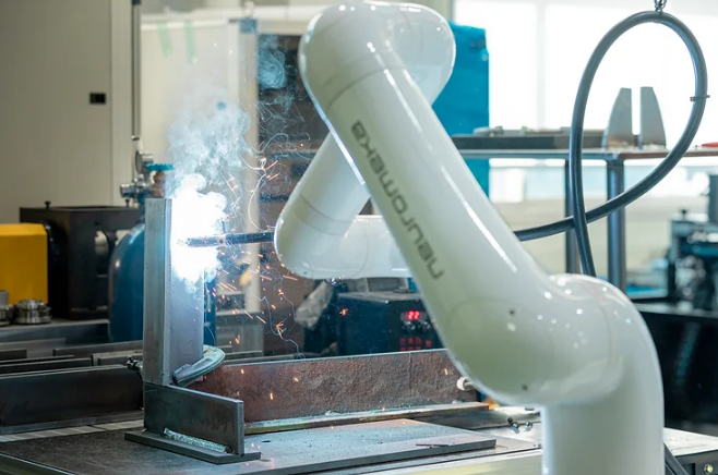 Neuromeka's collaborative robot welding solution (File photo by Neuromeka)