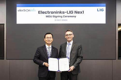 LIG　Nex1,　Electroninks　to　team　up　for　component　materials