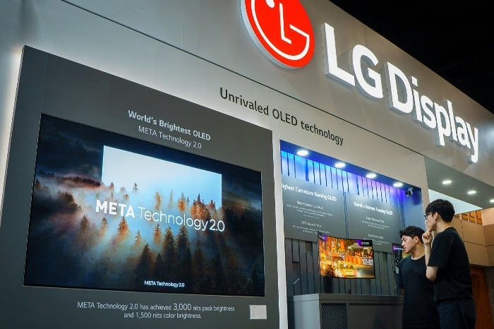 LG Display OLED booth at IMID 2024 (Courtesy of LG Display)