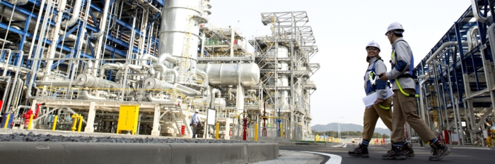 Samsung E&A's petrochemical plant in Korea (Photo captured from the company's website)