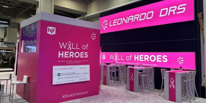 Leonardo DRS celebrates its sixth year of sponsoring the Stick It to Cancer fundraiser at the US Army (AUSA) expo in Washington, D.C. (Photo from company's website)