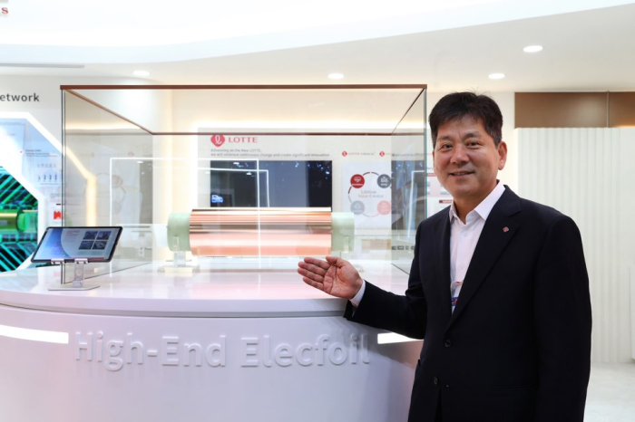 Lotte　Energy　Materials　CEO　Kim　Yeon-seop　at　InterBattery　Europe　2024　in　Munich,　Germany