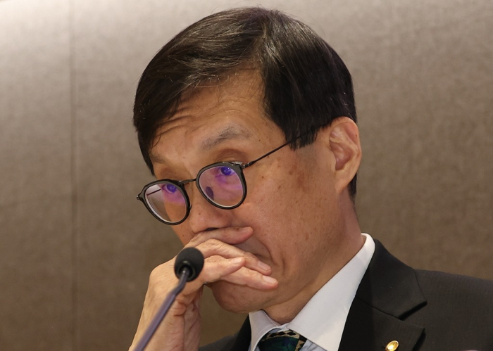 Bank of Korea Governor Rhee Chang-yong at a press conference to discuss the central bank’s inflation policy on Dec. 18, 2024 (Courtesy of Yonhap)
