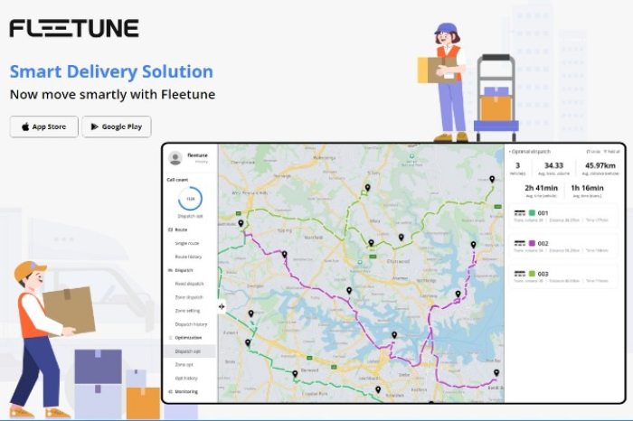 Fleetune　webpage　screenshot 