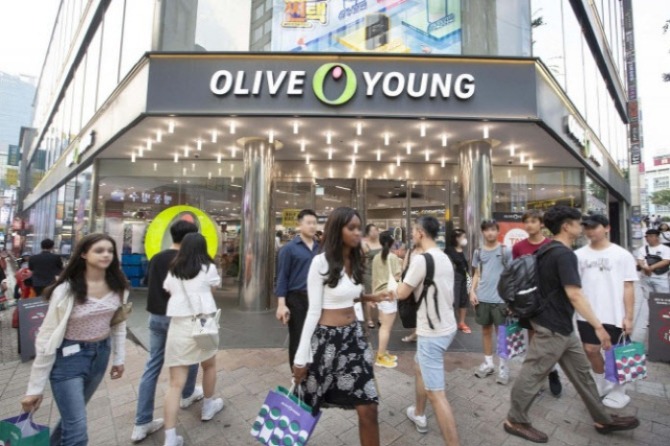 CJ Olive Young store in Seoul