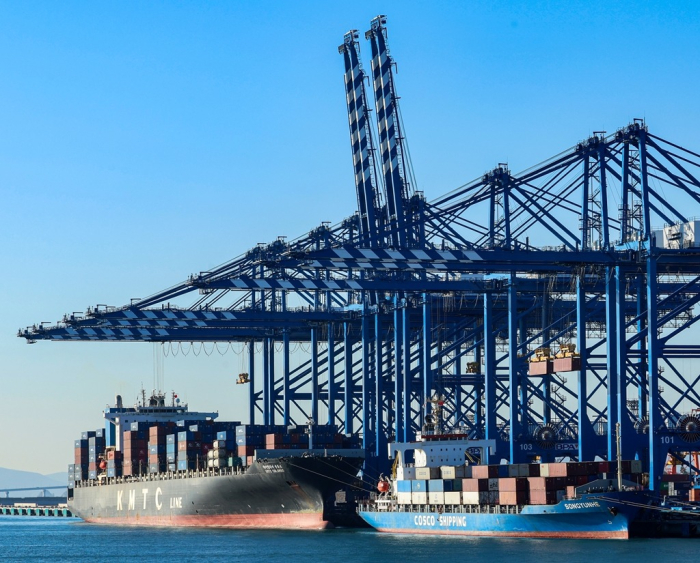 Container ships at the Port of Busan, South Korea (File photo by Hyuk Choi)
