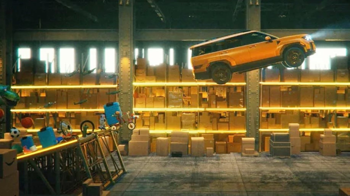 Hyundai animates an Amazon fulfillment center to promote car-buying on Amazon