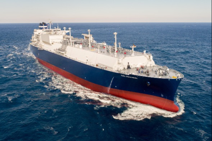 An　LNG　carrier　built　by　HD　Hyundai　Heavy