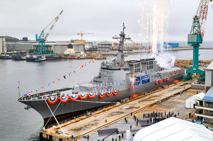 HD　Hyundai　Heavy　delivered　an　Aegis　detroyer　to　the　South　Korean　Navy　in　November　2024