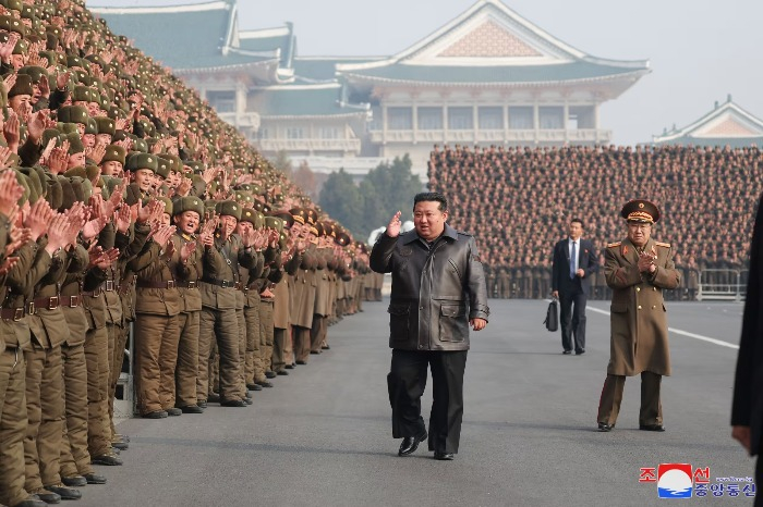 North Korea has one of the world’s largest standing militaries at more than one million strong. Photo: KCNA/KNS/AFP/Getty Images