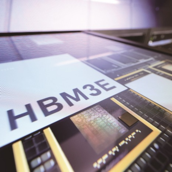 SK Hynix unveils its 16-layer HBM3E at CES 2025 (Courtesy of Yonhap)