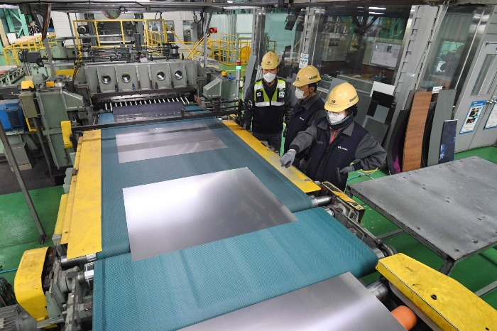 A Dongkuk CM steel sheet production line at its Busan plant