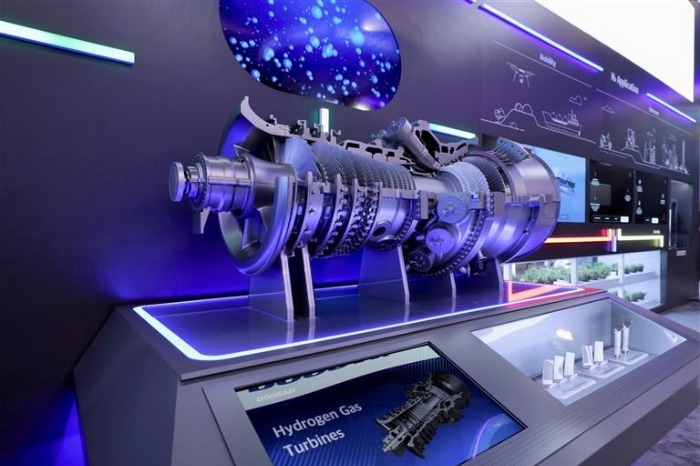 A prototype of Doosan Enerbility's hydrogen gas turbine