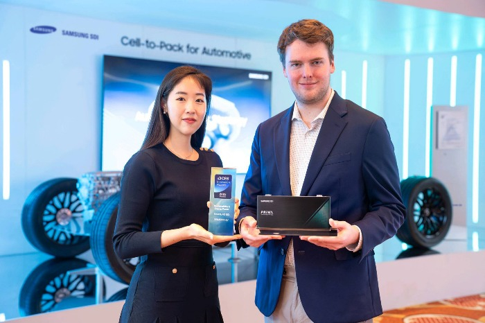 Samsung SDI's EV battery presented during 2025 CES (Courtesy of Samsung SDI)