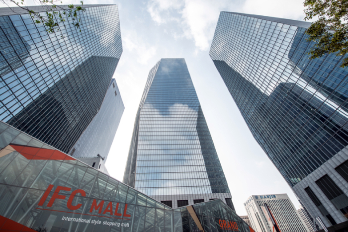 The International Finance Center in the Yeouido financial district of Seoul
