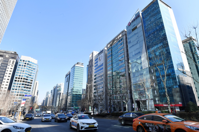 Office buildings in Teheran-ro, where AP Tower is located