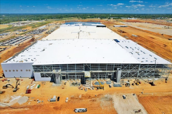 SK　On　plant　under　construction　in　Kentucky,　the　US　(Courtesy　of　SK　On)