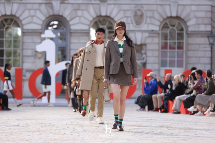 LF showcases the ICONIC collection, a Hazzys line, at London Fashion Week Spring/Summer 2025
