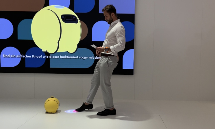 Samsung's AI robot Ballie showcased at IFA 2024 in Berlin
