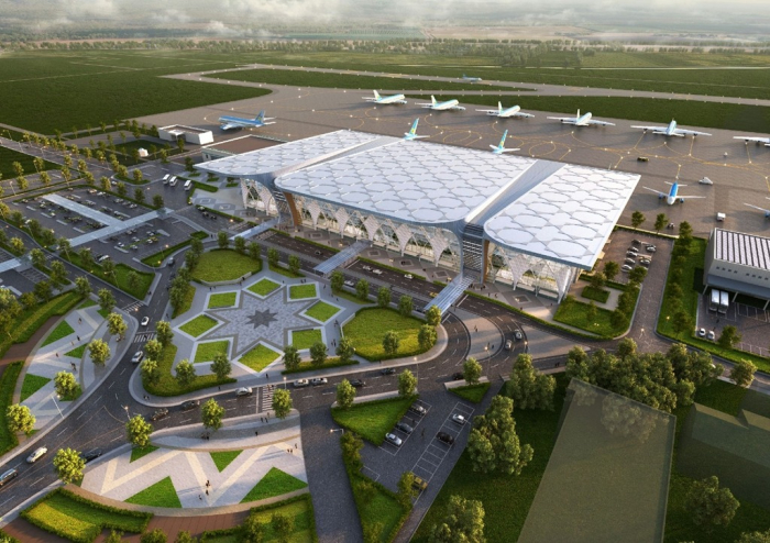 A　rendering　of　the　upgraded　Urgench　International　Airport　(Courtesy　of　Incheon　International　Airport　Corp.)