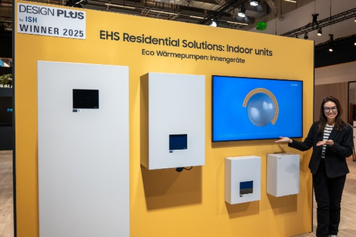 Samsung premiers its HVAC products at ISH 2025, a trade fair for HVAC + Water products, in Frankfurt, Germany in March