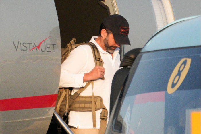 Trump Jr. arrives at Gimpo Airport in Seoul on April 29, 2025