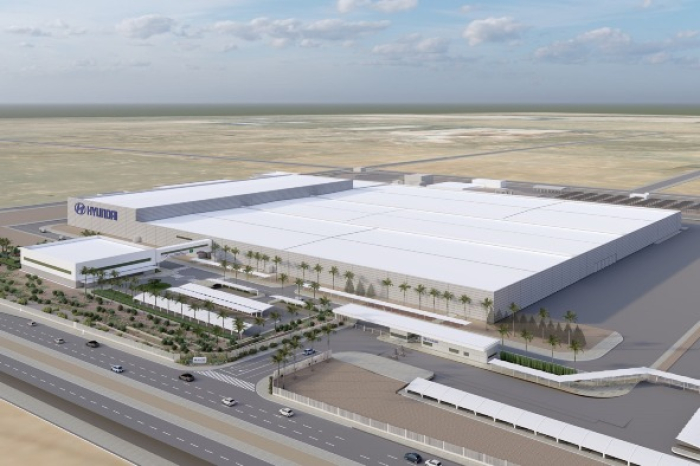 A rendering of Hyundai Motor's plant in Saudi Arabia to be located within King Abdullah Economic City