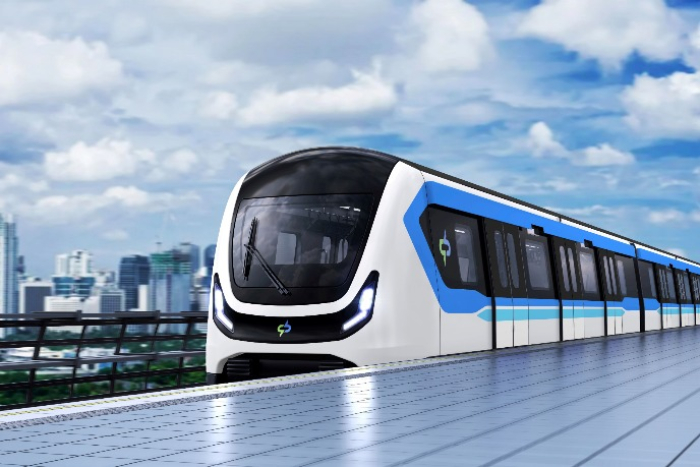 Rendering image of Hyundai Rotem's driverless train for Taichung Metro (Courtesy of Hyundai Rotem)
