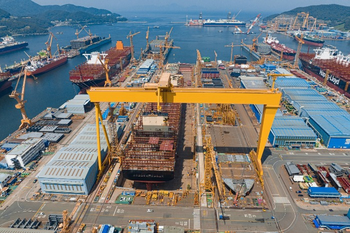 Hanwha　Ocean's　Geoje　shipyard　in　South　Korea