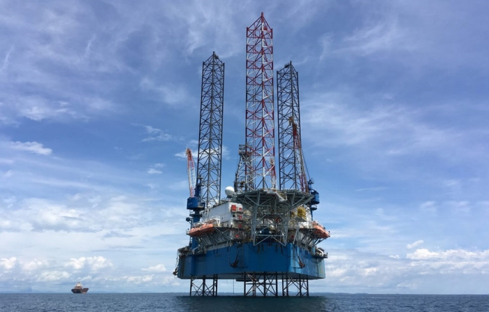 A drilling facility in the offshore Block 15-1-05 near Vietnam under development by SK Earthon