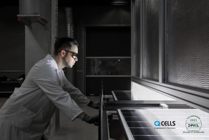 PV module test (Courtesy of Hanwha Q Cells)