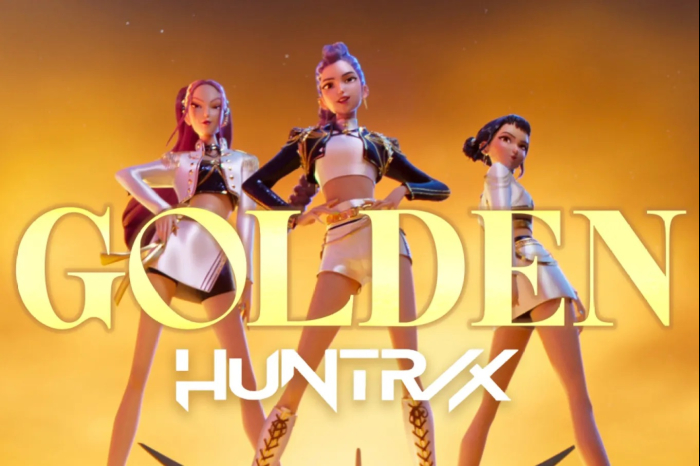 Golden is sung by Huntrix, a female superstar band in the Nextflix film KPop Demon Hunters (Courtesy of Netflix)